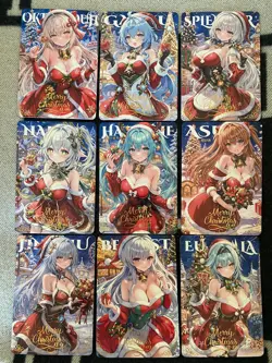 Christmas Dress Spicy Waifu A6 Sizes 9 Cards Boards Lot Genshin honkai Eula - Image 1