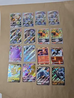 Pokemon 16 Card Japanese Lot Charizard Vstar RRR Machamp Pikachu V Radiant Lugia - Image 1
