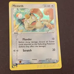 Meowth 013 Holo Rare Nintendo Black Star Promo Pokemon Card READ - Image 1
