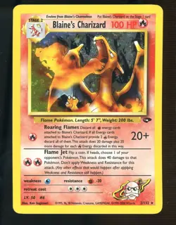 Blaine's Charizard Holo No.006 Gym 2 Challenge - Pokemon Card - 1999 - Image 1