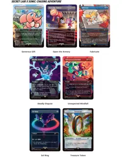 Magic The Gathering Secret Lair x Sonic Foil Booster Pack Bundle ✅ Ready To Ship - Image 2