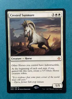 MTG LP Crested Sunmare, Hour of Devastation, Regular, English - Image 1