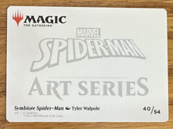 MTG Marvel Spider-Man Art Card, Symbiote Spider-Man 40/54 - Image 2