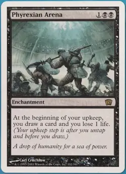 Phyrexian Arena 8th Edition MP Black Rare MAGIC MTG - Image 1