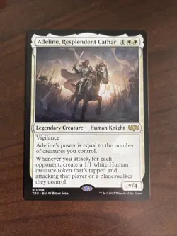 Adeline, Resplendent Cathar Commander: Tarkir: Dragonstorm Regular - Image 1
