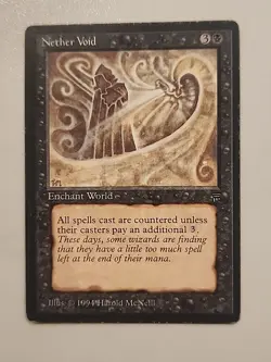 1994 Magic the Gathering - Nether Void - Enchant World - Legends MTG - Image 1