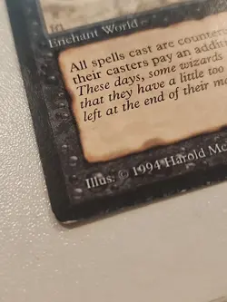 1994 Magic the Gathering - Nether Void - Enchant World - Legends MTG - Image 2