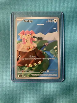 Pokemon TCG -Audino - 151/86 - Illustration Rare Near Mint - SV Black Bolt - Image 1
