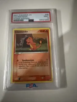 Pokemon 2007 EX Power Keepers #48 Charmander PSA 9 - Image 1