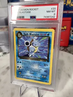 2000 Pokemon Rocket - Dark Blastoise #20 - PSA 8 NM-MT 20/82 - Image 2
