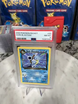 2000 Pokemon Rocket - Dark Blastoise #20 - PSA 8 NM-MT 20/82 - Image 4