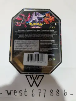 Pokemon TCG - Crown Zenith Tin - Galarian Moltres - New/Factory Sealed - Image 2
