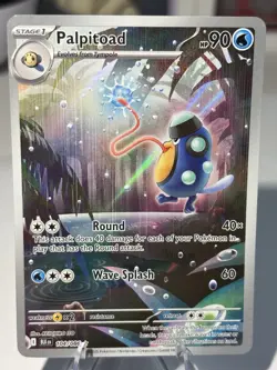 Pokemon 2025 Scarlet and Violet Black Bolt Palpitoad #104/086 IR Near Mint - Image 1