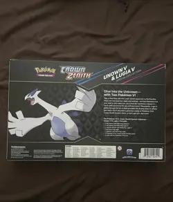 Pokemon TCG Crown Zenith Lugia v & Unown v Special Collection Sealed - Image 2