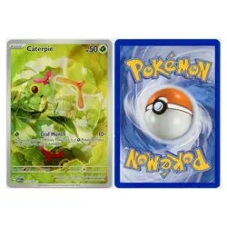 2023 Pokemon Caterpie Scarlet & Violet 151 Illustration Rare #172/165 Near Mint - Image 3