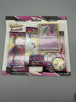 Pokemon TCG Sword & Shield Fusion Strike 3-Pack Blister Eevee & Espeon Set Of 2 - Image 3