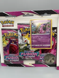 Pokemon TCG Sword & Shield Fusion Strike 3-Pack Blister Eevee & Espeon Set Of 2 - Image 5