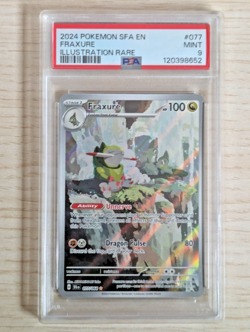 2024 POKEMON SHROUDED FABLE EN #077 FRAXURE ILLUSTRATION RARE PSA 9 MINT - Image 1