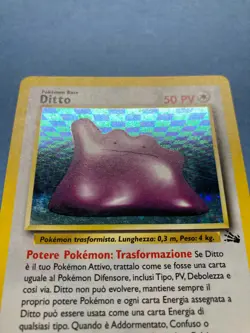 US Seller- Italian Pokemon Holo Ditto - Fossil Set 3/62 - LP/NM- - Image 3