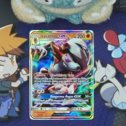 Lycanroc GX 74/145 LP Ultra Rare | Sun & Moon: Guardians Rising Pokemon TCG - Image 1