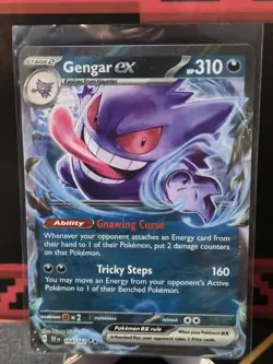 Gengar EX Temporal Forces Ultra Rare Pokemon TCG 104/162 Scarlet & Violet - Image 1
