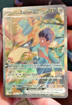 Pokemon TCG Hop's Zacian EX Sir 186/159 Journey Together Sv09 - Image 3