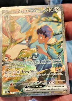 Pokemon TCG Hop's Zacian EX Sir 186/159 Journey Together Sv09 - Image 5