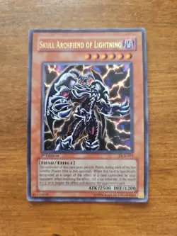 Yugioh Skull Archfiend Of Lightning DCR-073 Ultra Rare 1st Edition - Image 1