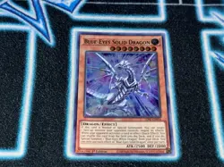 Blue-Eyes Solid Dragon - LDS2 - Ultra Rare Green (UR) - 1st Edition - LP - Image 1