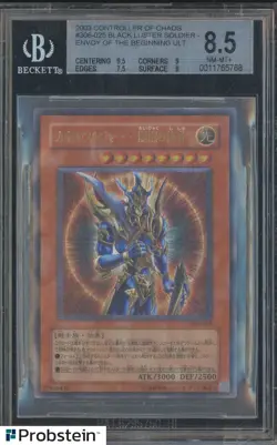2003 Yu-Gi-Oh! Controller of Chaos JPN #306-025 Black Luster Soldier BGS 8.5 - Image 1