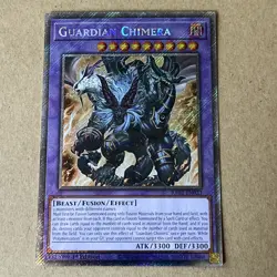 Yugioh Guardian Chimera 1st Edition Platinum Secret Rare RA02-EN023 - Image 1