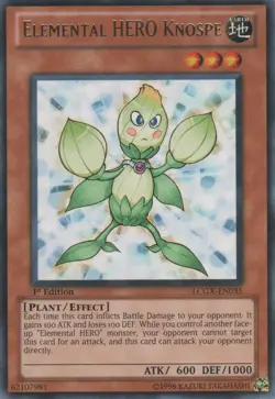 Elemental HERO Knospe - LCGX-EN035 - Rare - Unlimited Edition - Heavily Played - Image 1
