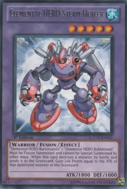 Elemental HERO Steam Healer - LCGX-EN051 - Rare - Unlimited Edition - Heavily Pl - Image 1