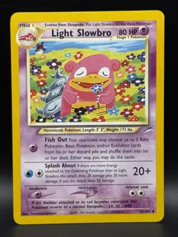 Pokemon TCG Light Slowbro 51/105 Neo Destiny Regular Card - Image 1