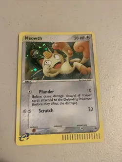 Meowth Promo 013 e-Series Nintendo Pokemon Card Holo Foil Rare HP - Image 2