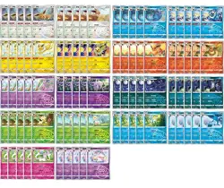 90 Lot Eevee Umbreon Sylveon Leafeon Master ball Gem Pack Pokemon Card SQ A1 - Image 1