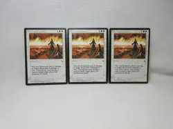 FIRE AND BRIMSTONE X3 MAGIC THE GATHERING THE DARK 1994 VINTAGE MTG CARD #419 - Image 2