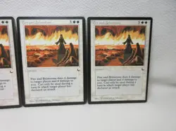FIRE AND BRIMSTONE X3 MAGIC THE GATHERING THE DARK 1994 VINTAGE MTG CARD #419 - Image 4
