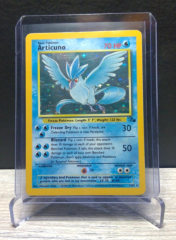 Pokemon Articuno 2/62 Fossil Set Holo Rare WOTC Vintage 1999 TCG Card LP - Image 1