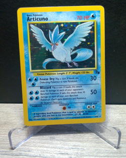 Pokemon Articuno 2/62 Fossil Set Holo Rare WOTC Vintage 1999 TCG Card LP - Image 3