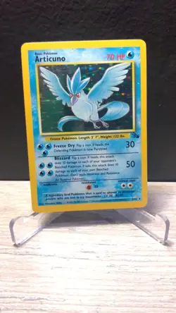 Pokemon Articuno 2/62 Fossil Set Holo Rare WOTC Vintage 1999 TCG Card LP - Image 4