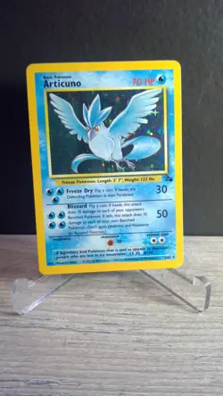 Pokemon Articuno 2/62 Fossil Set Holo Rare WOTC Vintage 1999 TCG Card LP - Image 5