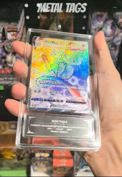 2024 pokemon cards CHN. Metal Tags Mew VMAX 161/132 HR PCG 9 (SAME AS PSA 9) - Image 2