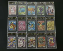 15 Lot OCD 10 Pokemon Chinese Card 151 SR Holo Charizard Mew SQ #2 - Image 1