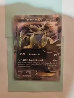 Tyranitar EX Holo Ultra Rare Full Art XY Ancient Origins Card 42/98 NM/LP+ - Image 1