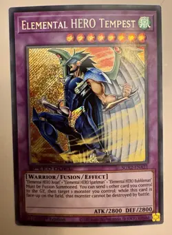 Yugioh - Elemental HERO Tempest - 1st Edition - Secret Rare NM - Free Holo Card - Image 1