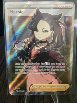 Marnie 200/202 Ultra Rare Sword & Shield Base Set Pokemon Card NM/M - Image 1