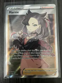 Marnie 200/202 Ultra Rare Sword & Shield Base Set Pokemon Card NM/M - Image 3