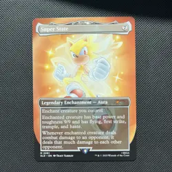 Super State #2081 Sonic Secret Lair MTG Regular Card In Hand Ready To Ship - Image 1