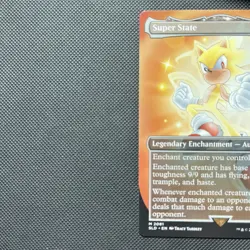 Super State #2081 Sonic Secret Lair MTG Regular Card In Hand Ready To Ship - Image 3